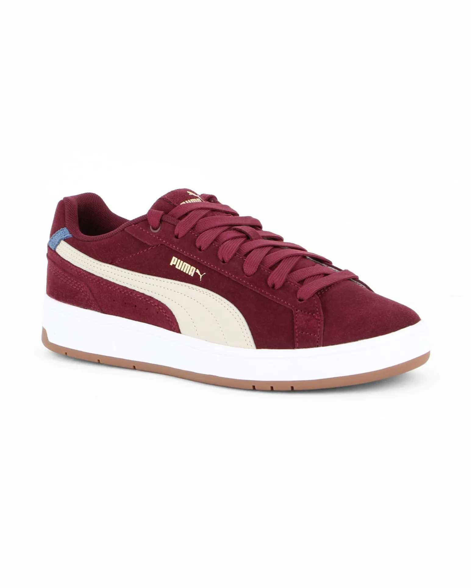 PUMA - Scarpa da uomo bordeaux con dettagli sabbia e bianchi - COURT CLASSICO SD