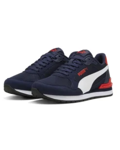 PUMA - SCARPA ST RUNNER V4 MESH BLU-ROSSA DA RAGAZZO 399876-02