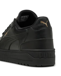 PUMA - Scarpa total black con dettgali logo oro - SHUFFLE DOWNTOWN