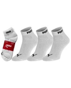 PUMA - Set 3 paia calzini da uomo bianchi