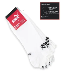 PUMA - SET 3 PAIA  FANTASMINO  BIANCO, 701235357_002