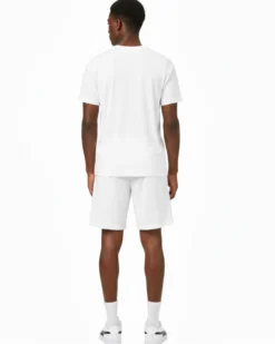 PUMA - SHORT BIANCO  ESSENTIAL GRAPHIC IN JERSEY DA UOMO, 694943-02