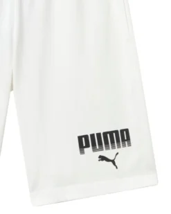 PUMA - SHORT BIANCO  ESSENTIAL GRAPHIC IN JERSEY DA UOMO, 694943-02
