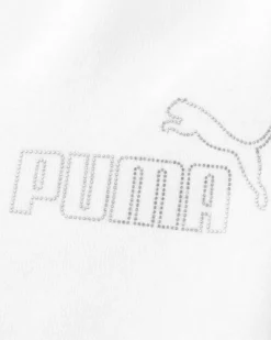 PUMA - SHORT BIANCO ESSENTIAL  RHINESTONE HW TR  DA DONNA, 693558-02