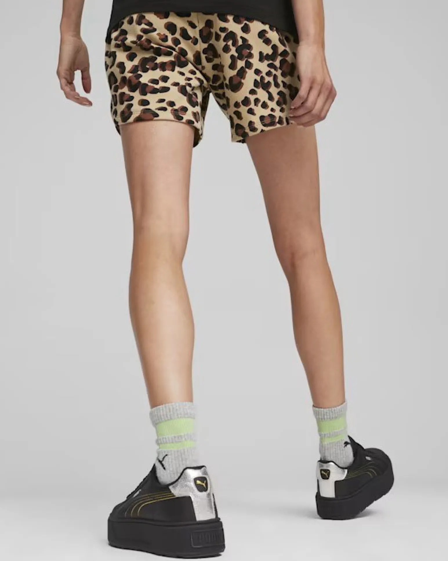 PUMA - SHORT ESS+ANIMAL 5" AOP PRAIRIE TAN DA DONNA - 677928-83