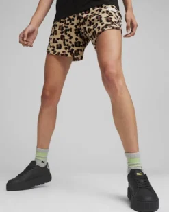 PUMA - SHORT ESS+ANIMAL 5" AOP PRAIRIE TAN DA DONNA - 677928-83