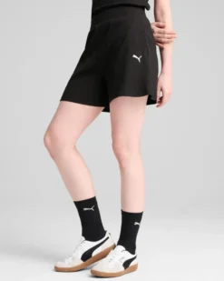 PUMA - SHORT ESS ELEVATED HIGH-RISE RIB 5" NERO DA DONNA - 685026-01