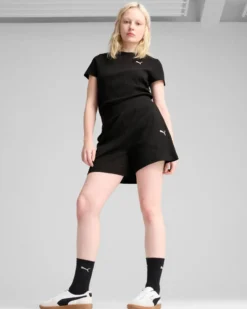 PUMA - SHORT ESS ELEVATED HIGH-RISE RIB 5