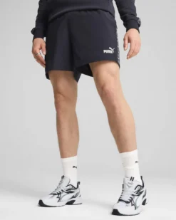 PUMA - SHORT ESS TAPE WOVEN 5" BLU DA UOMO - 684682-16