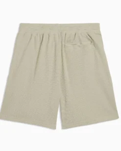 PUMA -SHORT GRIGIO WARDROBE ESSESSENTIAL  WAFFLE RELAXED , 634367-61