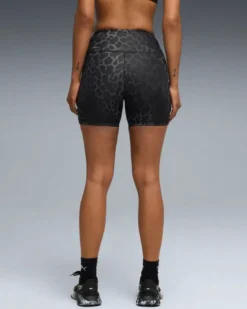 PUMA - SHORT MACULATO NERO E GRIGIO ESSENTIAL SPOTTED HAZE DA DONNA, 528513-01
