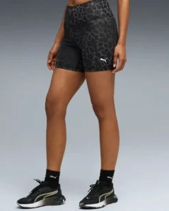 PUMA - SHORT MACULATO NERO E GRIGIO ESSENTIAL SPOTTED HAZE   DA DONNA, 528513-01