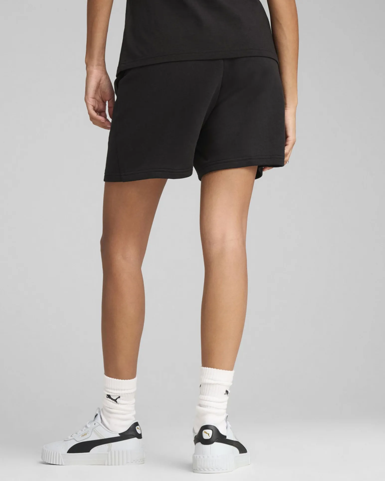 PUMA SHORT NERO ESSENTIAL SCRIPT HIGH-WAIST 5" UNISEX, 684984-01