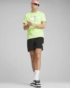 PUMA - SHORT NERO ESS LOGO LAB PUMA WOVEN 5 DA UOMO - 684672-01