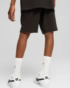 PUMA – SHORT NERO ESS NO. 1 LOGO JERSEY JUNIOR  – 684919-01