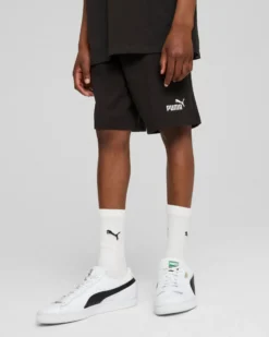 PUMA – SHORT NERO ESS NO. 1 LOGO JERSEY JUNIOR  – 684919-01