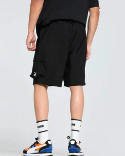 PUMA - SHORT NERO ESS NO. 1 LOGO WOVEN CARGO DA UOMO - 682664-01