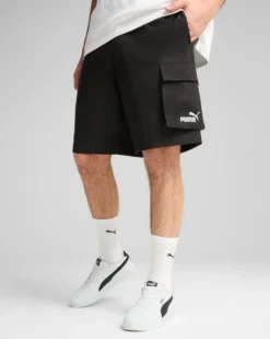 PUMA - SHORT NERO ESS NO. 1 LOGO WOVEN CARGO DA UOMO - 682664-01