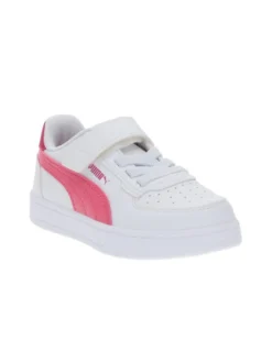 PUMA - Sneaker da bambina bianca e rosa con strappo, numerata 20/27 - CAVEN 2.0 AC INF
