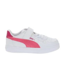 PUMA - Sneaker da bambina bianca e rosa con strappo, numerata 20/27 - CAVEN 2.0 AC INF