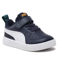 PUMA - Sneaker da bambino blu e bianca con strappo, numerata 20/27 - RICKIE AC INF