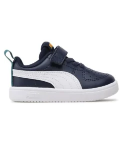 PUMA - Sneaker da bambino blu e bianca con strappo, numerata 20/27 - RICKIE AC INF