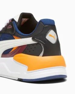 PUMA - Sneaker da uomo blu e nera con dettagli colorati e soletta in memory foam - X RAY SPEED