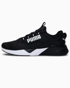 PUMA - Sneaker da uomo nera e bianca in mesh traspirante con soletta in memory foam - RETALIATE 2