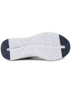 PUMA - Sneaker grigia e gialla con dettagli blu e soletta in memory foam,  numerata 36/39 - ENZO 2 REFRESH JR