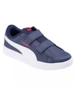 PUMA - SNEAKER JUNIOR RICKIE CLASSIC V PS BLU E BIANCA, NUMERATA 28/35 - 394253-01