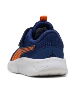 PUMA - SNEAKER KIDS FLEXFOCUS MODERN AC+ TD BLU CON DETTAGLI ARANCIONI, NUMERATA 20/27,  311523-25