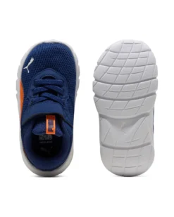 PUMA - SNEAKER KIDS FLEXFOCUS MODERN AC+ TD BLU CON DETTAGLI ARANCIONI, NUMERATA 20/27,  311523-25