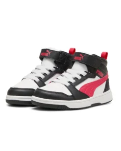PUMA -SNEAKERS ALTA JUNIOR REBOUND V6, NERA E ROSSA,  NUMERATA 28/35 - 393832-16