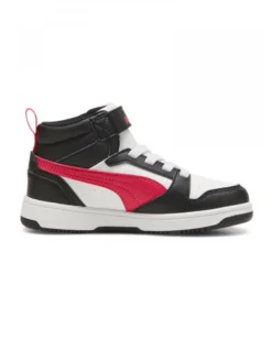 PUMA -SNEAKERS ALTA JUNIOR REBOUND V6, NERA E ROSSA,  NUMERATA 28/35 - 393832-16