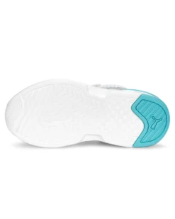 PUMA - Sneakers bianca e azzurra con logo metallizzato e strappo, numerata 28/35 - X RAY SPEED LITE MERMAID PS