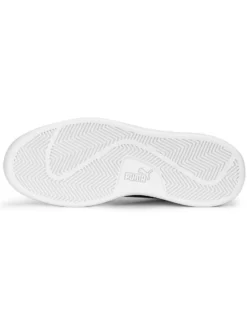 PUMA - Sneakers bianca e blu in VERA PELLE con dettagli rossi, numerata 36/39 - SMASH V2 L JR