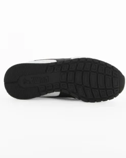 PUMA - Sneakers bianca e nera in VERA PELLE con soletta in memory foam, numerata 36/39 - ST RUNNER V3 L JR