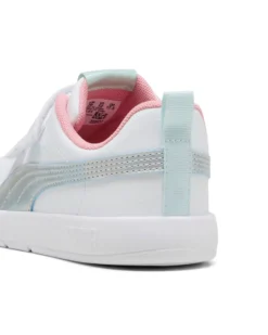 PUMA -  SNEAKERS BIMBA BIANCA E GRIGIA COURTFLEX V3 SPACE BELLE DAL 28 AL 35-  404345-01