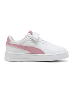 PUMA - SNEAKERS BIMBA  BIANCA E ROSA  COURT LALLY PS   DAL 28 AL 35,  402305-07