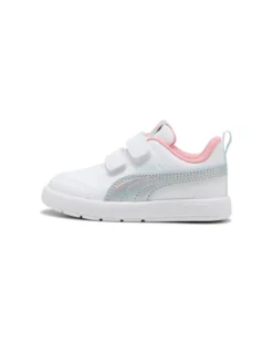 PUMA - SNEAKERS BIMBA BIANCA, ROSA E GRIGIA COURTFLEX V3 SPACE BELLE TD DAL 20 AL 27, 404346-01
