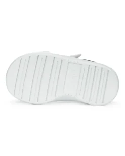 PUMA - Sneakers da bambino bianca e rossa con logo nero e strappo, numerata 20/27 - CAVEN BLOCK AC+ INF