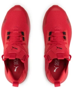 PUMA - Sneakers da bambino rossa e nera con soletta in memory foam, numerata 28/35 - ENZO 2 REFRESH AC PS