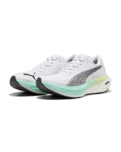 PUMA - SNEAKERS DA DONNA BIANCA, NERA,VERDE E GIALLA DEVIATE NITRO 3, 309708-20