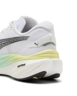 PUMA - SNEAKERS DA DONNA BIANCA, NERA,VERDE E GIALLA DEVIATE NITRO 3, 309708-20