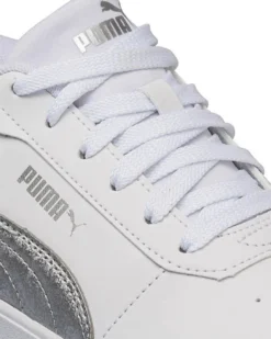 PUMA - Sneakers da donna bianca e argento laminato - CARINA 2.0 SPACE METALLICS