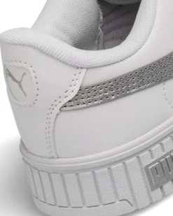 PUMA - Sneakers da donna bianca e argento laminato - CARINA 2.0 SPACE METALLICS