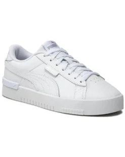 PUMA - Sneakers da donna bianca in VERA PELLE con dettagli argento - JADA RENEW