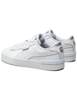 PUMA - Sneakers da donna bianca in VERA PELLE con dettagli argento - JADA RENEW
