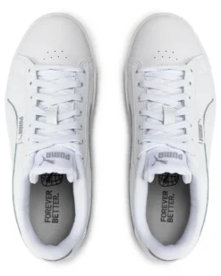 PUMA - Sneakers da donna bianca in VERA PELLE con dettagli argento - JADA RENEW