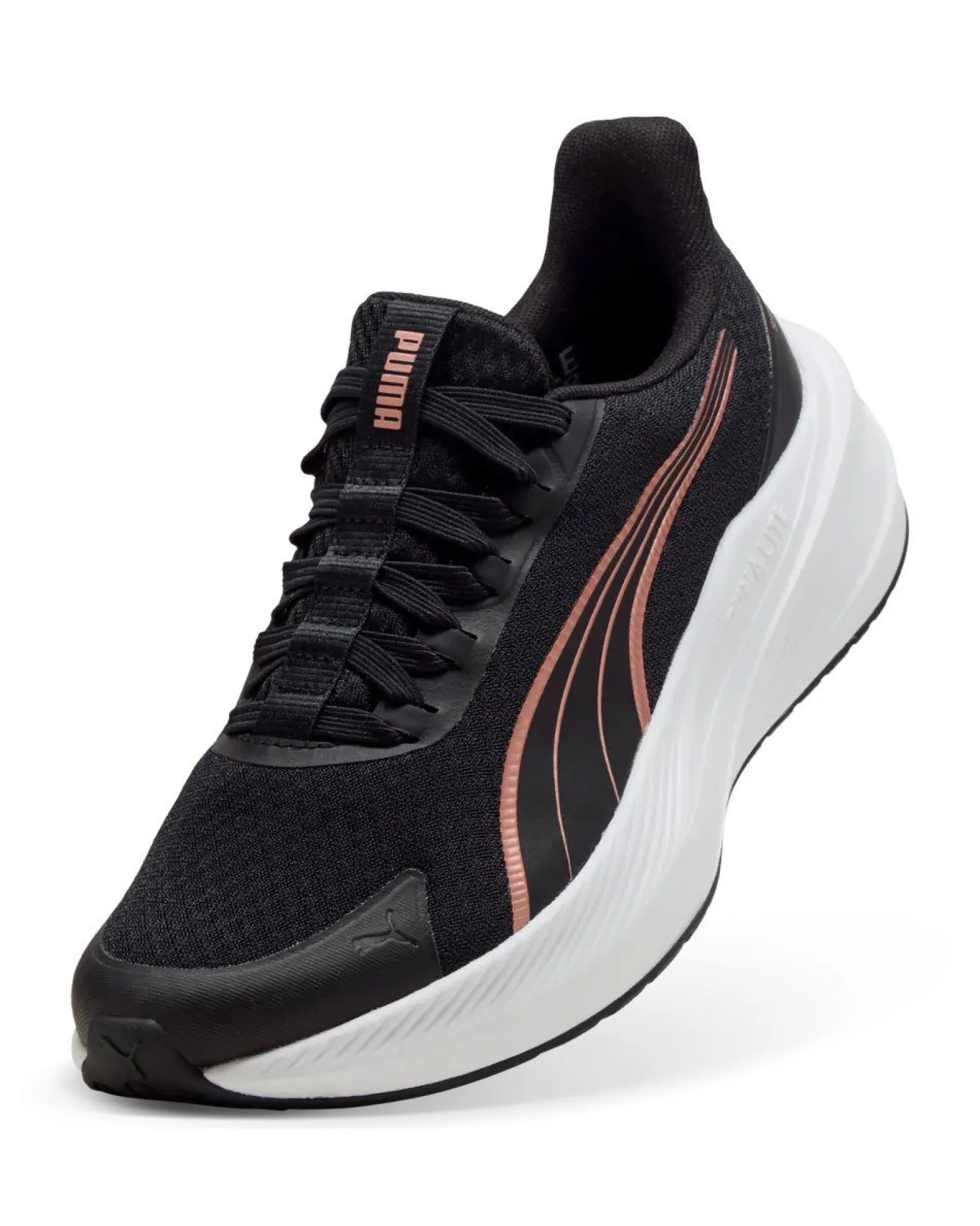 PUMA - SNEAKERS DASHER LITE SLIPTECH NERA CON DETTAGLI ROSE GOLD DA DONNA, 312963-01